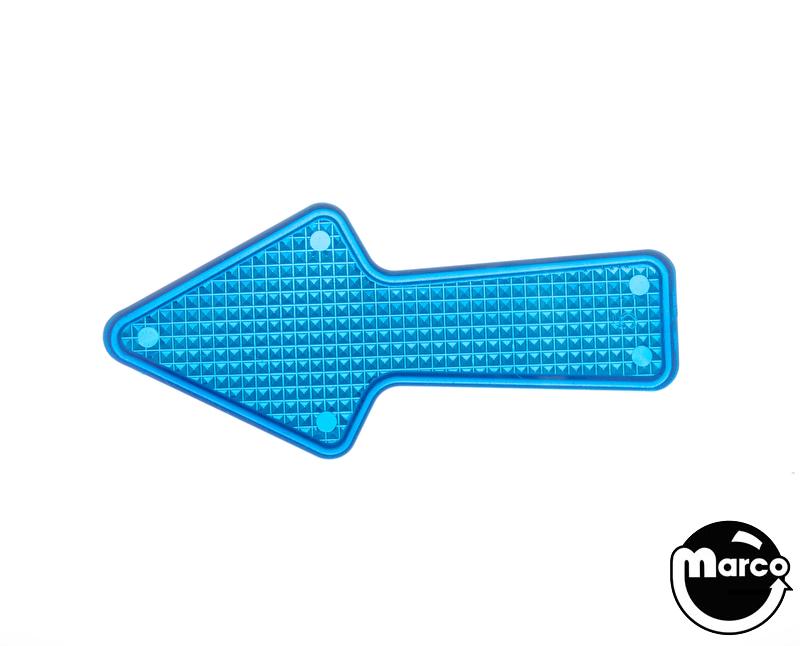 Playfield insert arrow 2-1/2 x 1-1/8 inch blue stippled