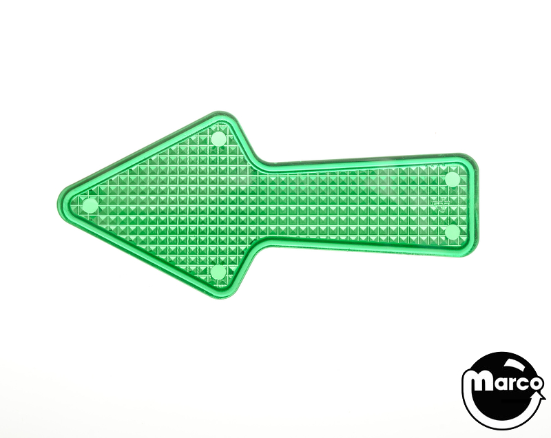 Playfield insert arrow 2-1/2 x 1-1/8 inch green stippled