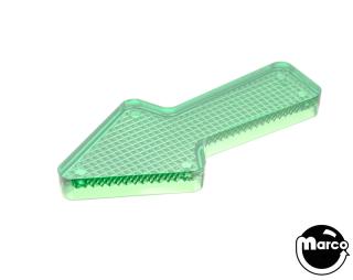 Playfield insert arrow 2-1/2 x 1-1/8 inch green stippled