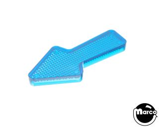 Playfield insert arrow 2-1/2 x 1-1/8 inch blue stippled