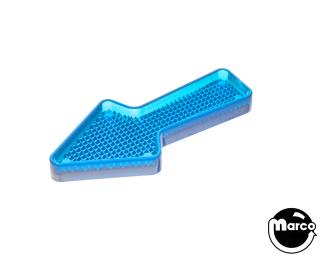 Playfield insert arrow 2-1/2 x 1-1/8 inch blue stippled