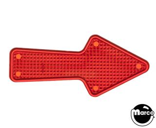 Insert arrow 2-1/2 x 1-1/8 inch amber stippled
