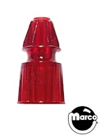 Post No.8 x 1-3/16 inch star red transparent