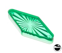 Playfield insert diamond 1-3/4 x 3/4 inch green