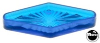 Playfield insert diamond 1-3/4 x 3/4 inch blue