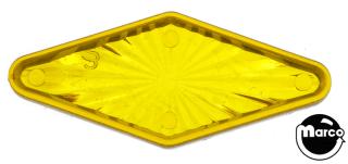 Playfield insert diamond 1-3/4 x 3/4 inch yellow starburst