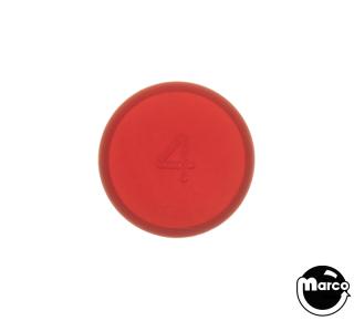 Playfield insert - circle 1-3/16 inch red opaque