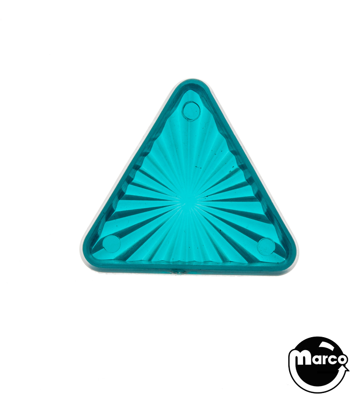 Playfield insert - triangle 1-3/16 inch teal starburst