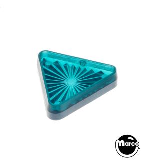 Playfield insert - triangle 1-3/16 inch teal starburst