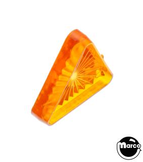 Playfield insert - triangle 1-3/16 inch orange starburst