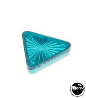 Playfield insert - triangle 1-3/16 inch teal starburst