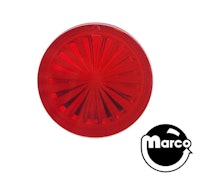 Insert - circle 1 inch red trans starburst