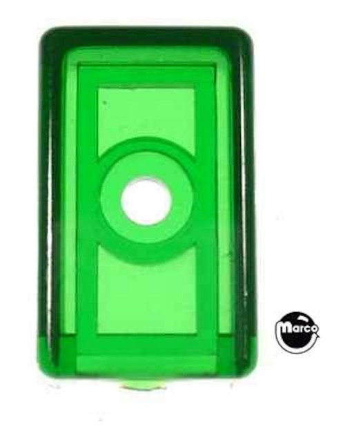 Target face - 3D oblong green transparent