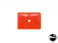 Target face rectangle 1.37 x 1 inch opaque orange