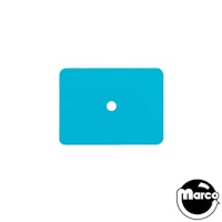Target face rectangle 1.37 x 1 inch light blue