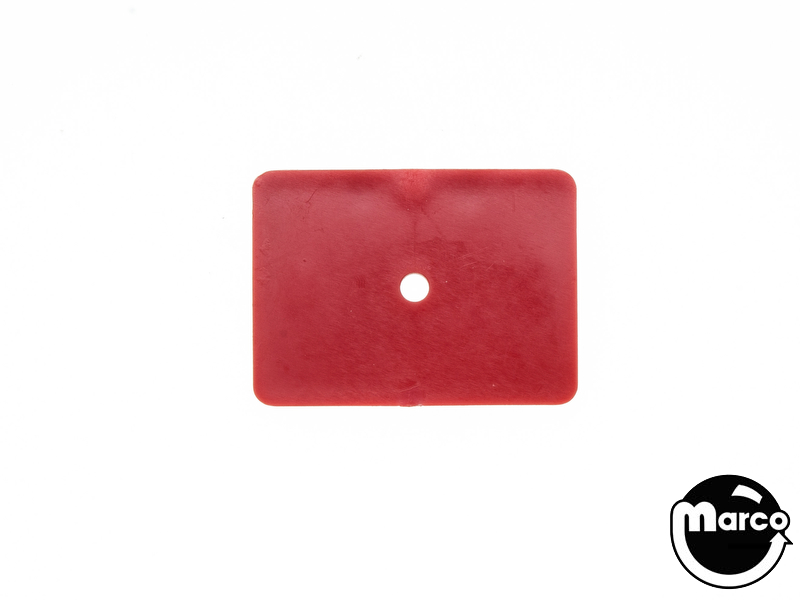 Target face rectangle 1.37 x 1 inch opq red