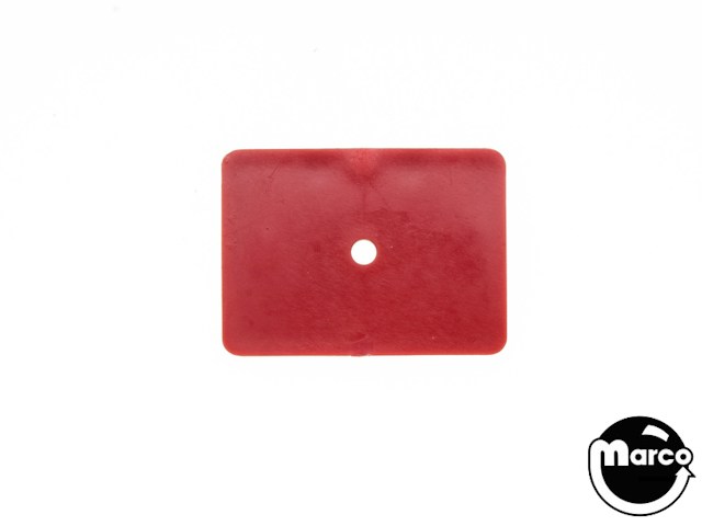 Target face rectangle 1.37 x 1 inch opq red