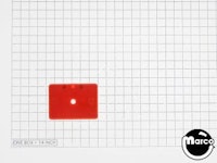Target face rectangle 1.37 x 1 inch opaque orange