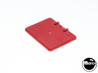 Target face rectangle 1.37 x 1 inch opq red