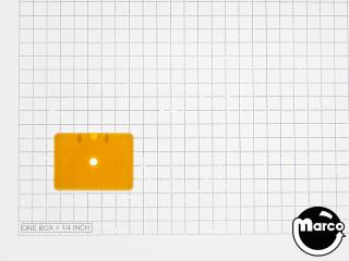 Target face rectangle 1.37 x 1 inch yellow opaque