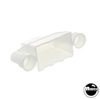 Lane guide - pyramid 1-1/2 inch OC white opaque