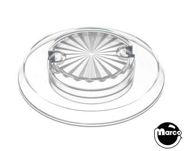 Pop bumper cap - clear starburst