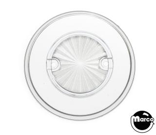 Pop bumper cap - clear starburst