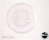 Pop bumper cap - clear starburst