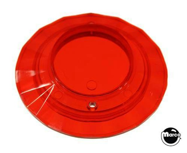 Pop bumper cap red trans