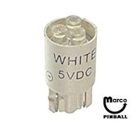 Lamp #555 LED 3 chip 5vdc pushbutton