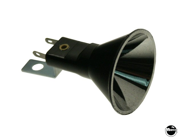 Reflector & socket - black
