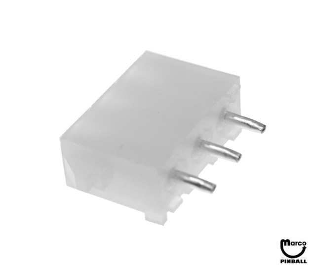 Connector 3 pin male PCB mount 10-94-4030