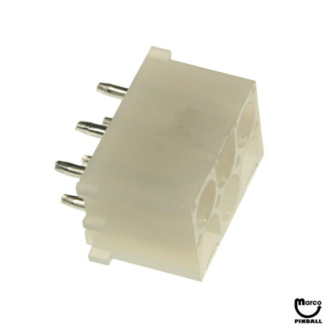 Connector 6 pin male PCB mount 10-84-4060