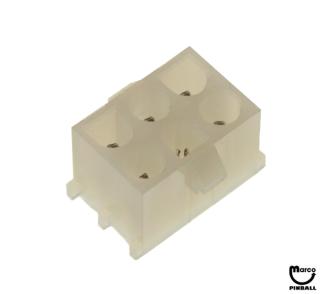 Connector 6 pin male PCB mount 10-84-4060