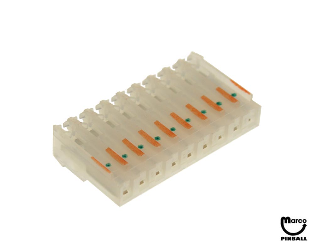 Connector - IDC orange 9 position