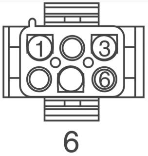 Connector 6 pin female 6PKK156 50-84-1060