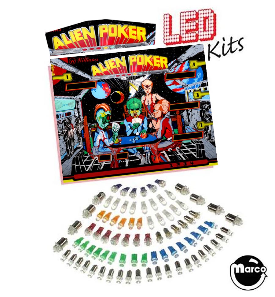 ALIEN POKER (Williams) LED kit