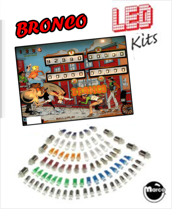 BRONCO (Gottlieb) LED Kit