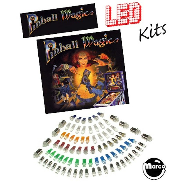 PINBALL MAGIC (Capcom) LED lamp kit