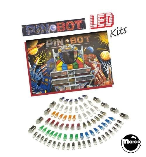 05-1543 - PINBOT (Williams) LED lamp kit - Marco Specialties Pinball Parts