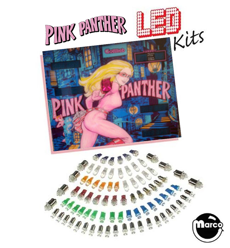 05-1544 - PINK PANTHER (Gottlieb) LED kit - Marco Specialties