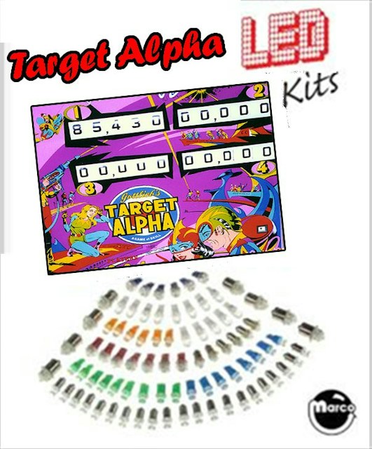 TARGET ALPHA (Gottlieb) LED kit 05-1114