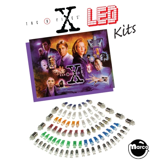 引退品　光導、星魂パーツセット 05-1861 - X-FILES (Sega) LED lamp kit - Marco Specialties Pinball