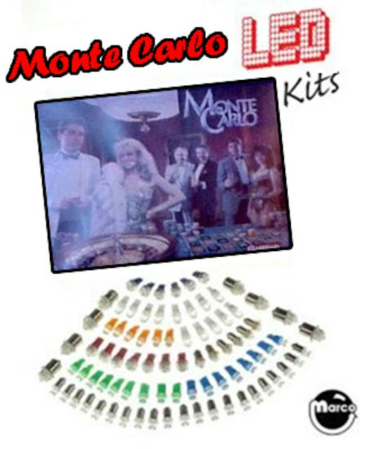 MONTE CARLO (Gottlieb 1987) LED kit