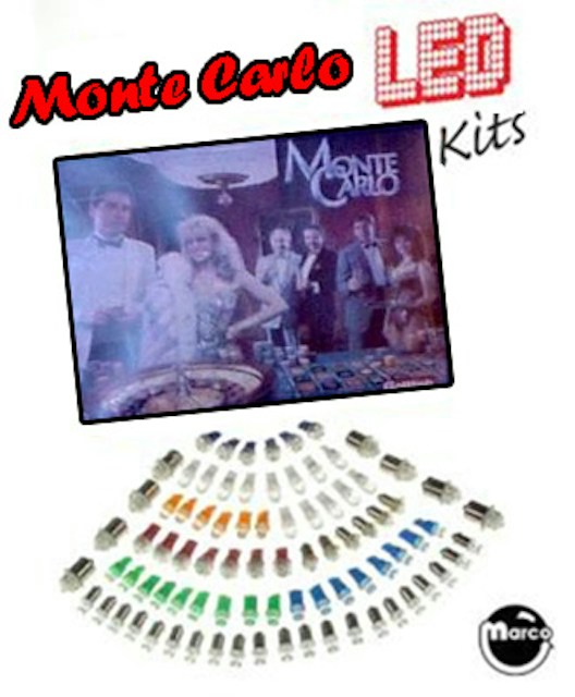 MONTE CARLO (Gottlieb 1987) LED kit