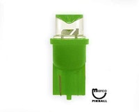 LED lamp No.555 base green wide