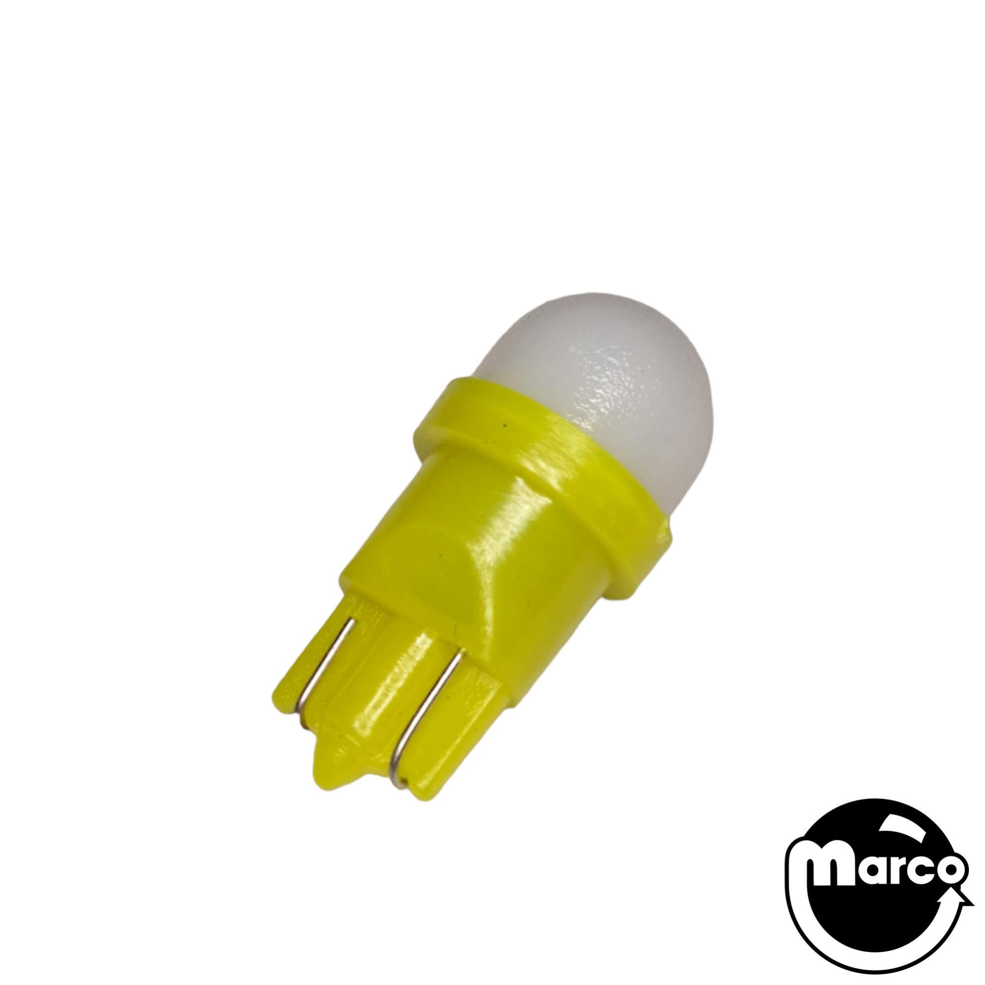 Yellow Frosted PREMIUM LED wedge base 555