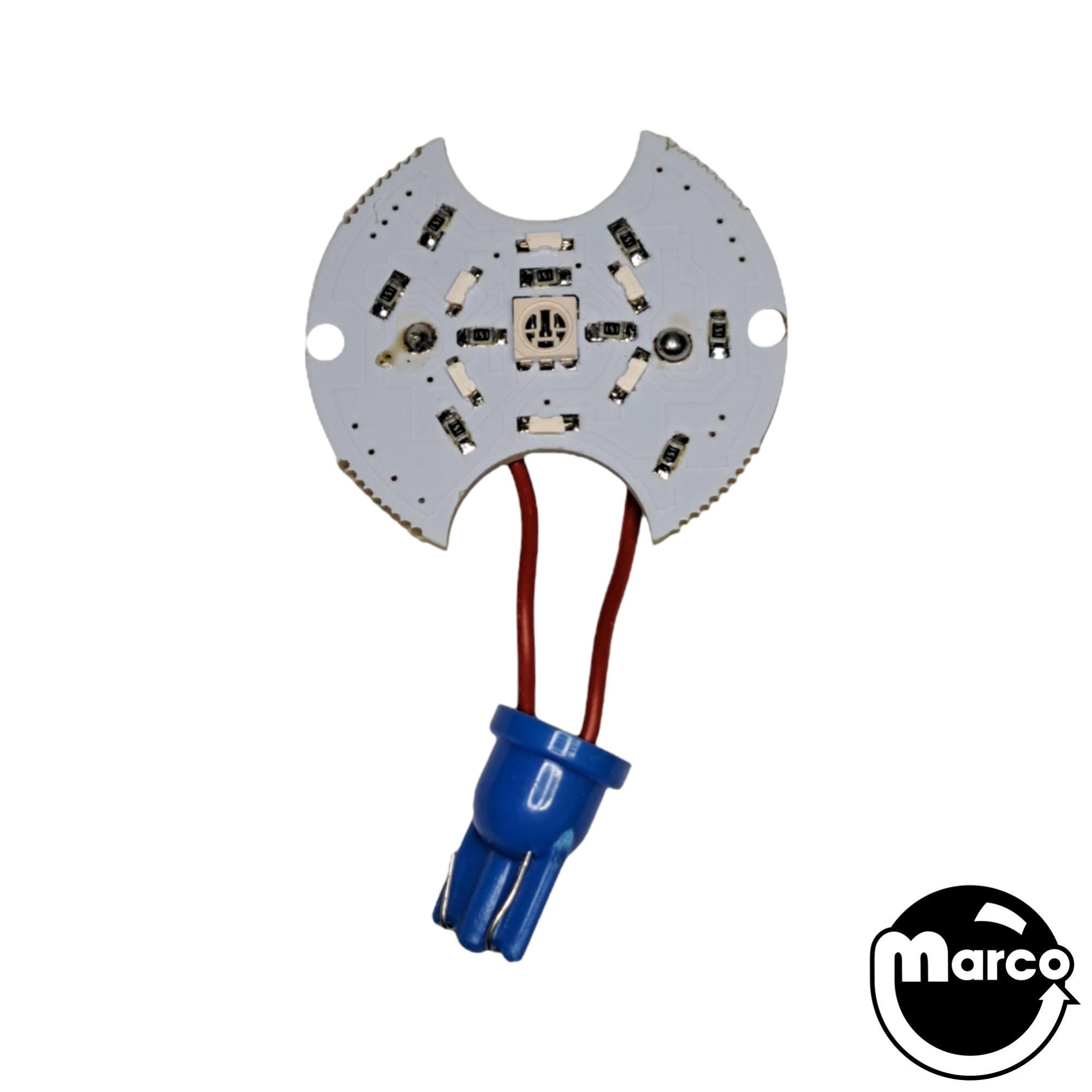 05-PB555-B - Pop bumper wedge LED pad blue - Marco