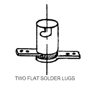 Lamp socket - bayonet 2 terminal staple