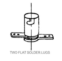 Lamp socket - bayonet 2 terminal staple